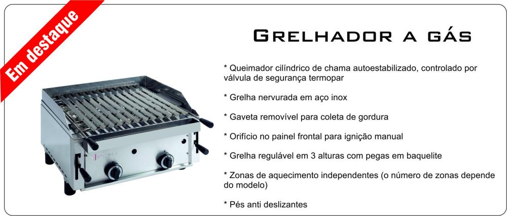 Grelhador a gás